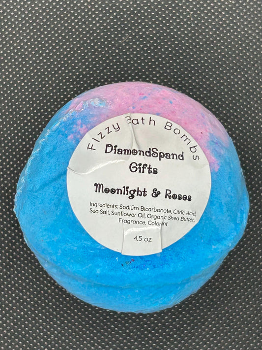 Moonlight & Roses Scented Fizzy Bath Bomb