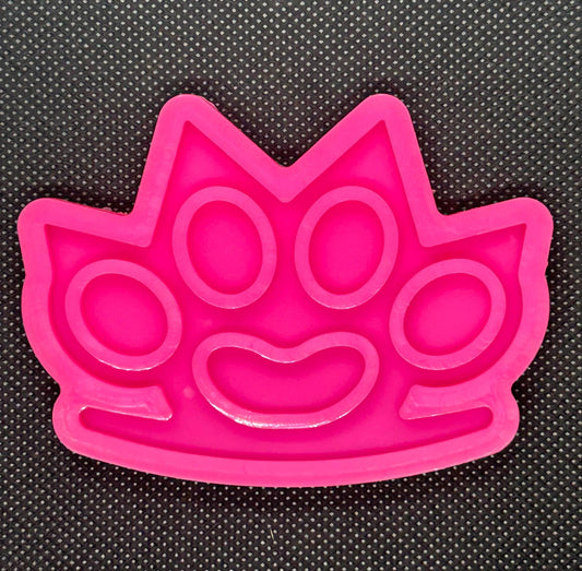 Brass Knuckle shape silicone resin or soap mold