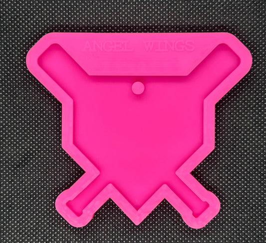 baseball home plate silicone resin or soap mold
