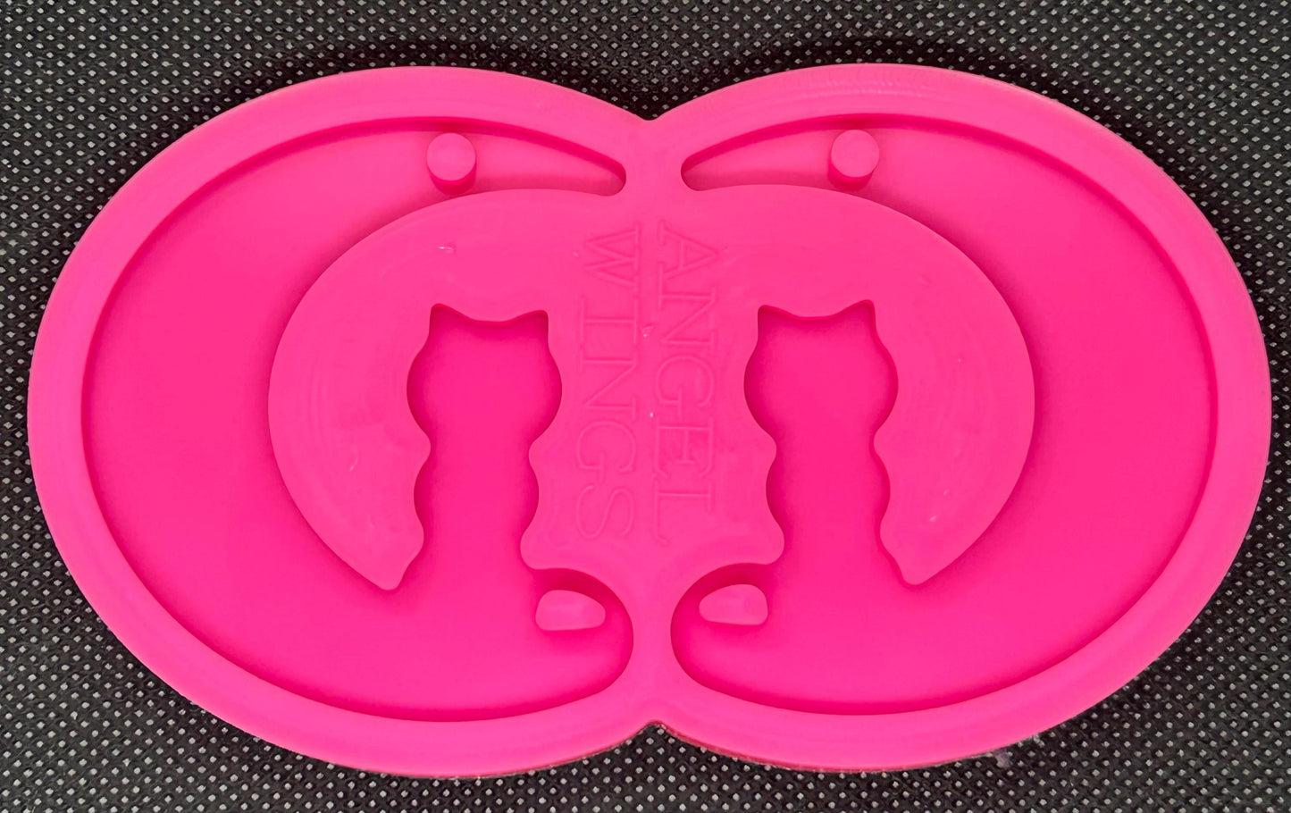 Cat on moon silicone resin or soap mold