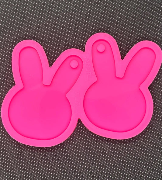 bunny head silicone resin or soap mold
