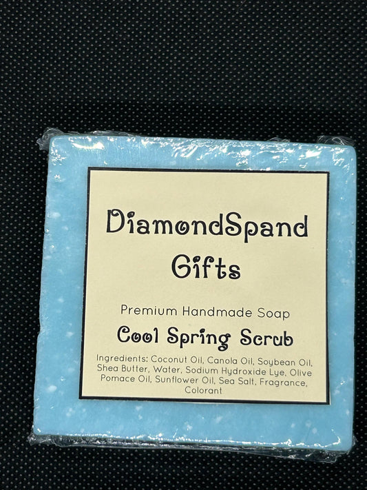 cool Spring Scrub| Handmade Soap, Natural Soap, Vegan Soap, Homemade Soap