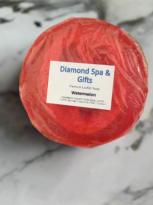 Watermelon Premium Loofah Soap