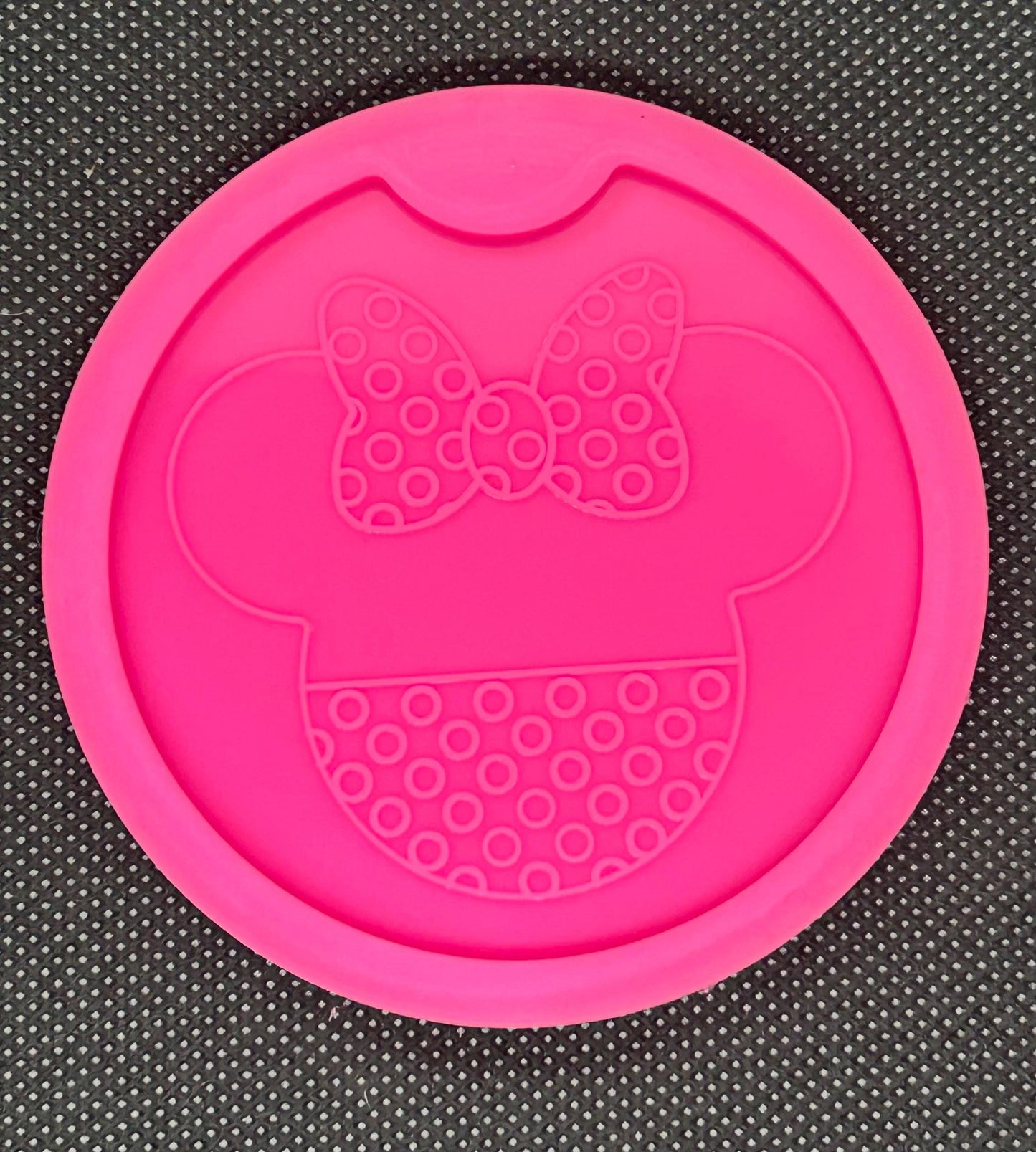 Minnie Mouse coaster silicone resin mold