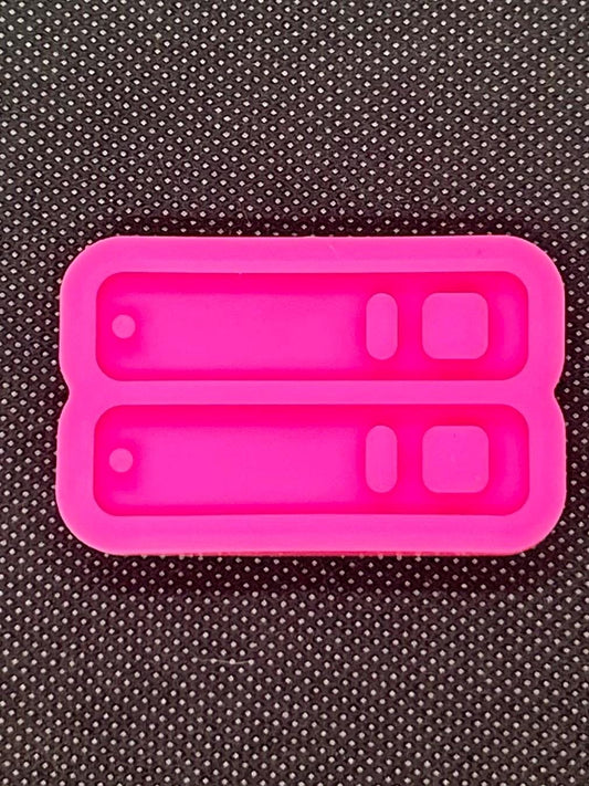 Recatngle earring silicone or resin mold