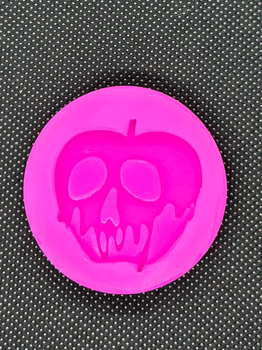 skull apple silicone resin or soap mold