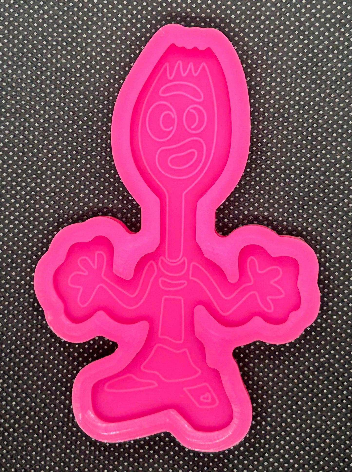 Toy Story forky silicone resin or soap mold