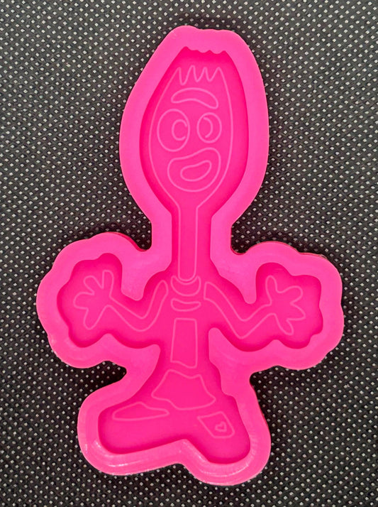 Toy Story forky silicone resin or soap mold