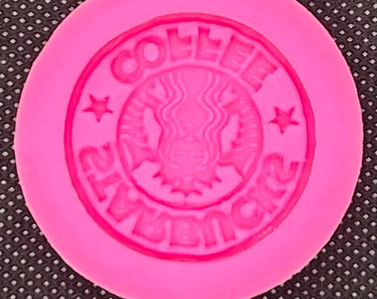 Starbucks coffee logo silicone resin or soap mold